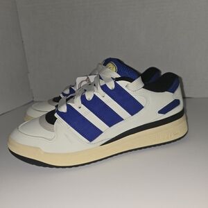 Adidas Men's Royal Blue and White Sneakers